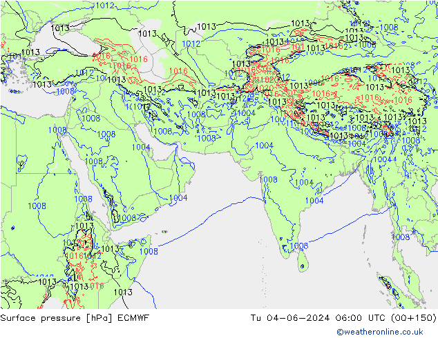 pression de l'air ECMWF mar 04.06.2024 06 UTC