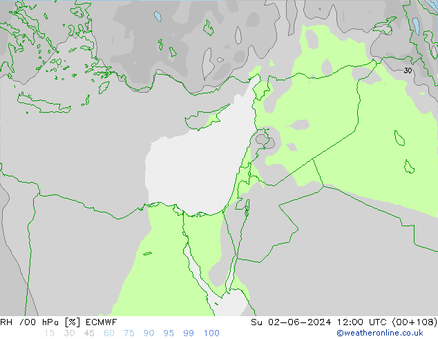 700 hPa Nispi Nem ECMWF Paz 02.06.2024 12 UTC