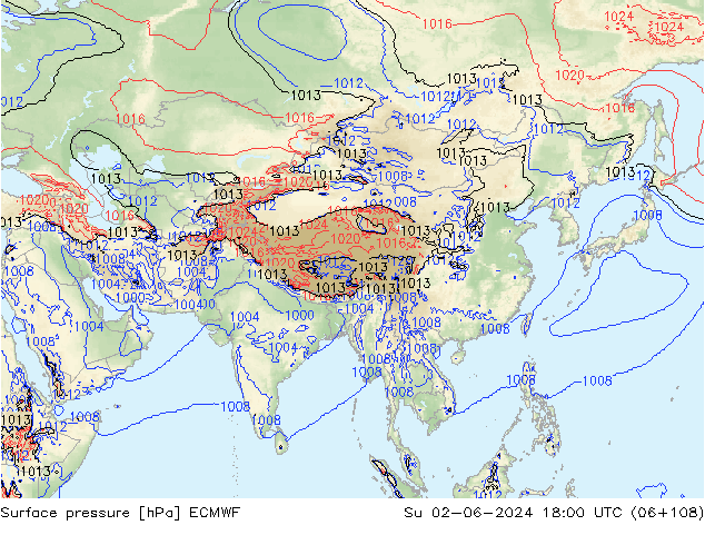 Bodendruck ECMWF So 02.06.2024 18 UTC