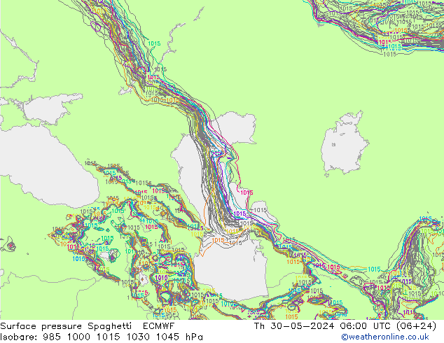     Spaghetti ECMWF  30.05.2024 06 UTC