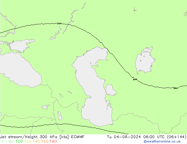 Jet Akımları ECMWF Sa 04.06.2024 06 UTC