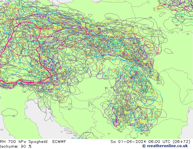 700 hPa Nispi Nem Spaghetti ECMWF Cts 01.06.2024 06 UTC