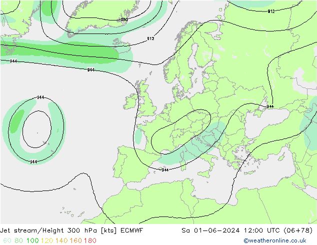 Jet Akımları ECMWF Cts 01.06.2024 12 UTC