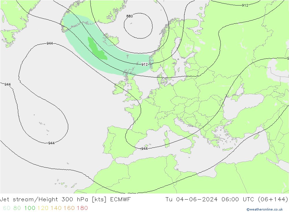 Polarjet ECMWF Di 04.06.2024 06 UTC