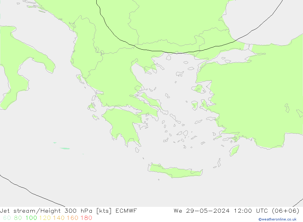 Jet Akımları ECMWF Çar 29.05.2024 12 UTC