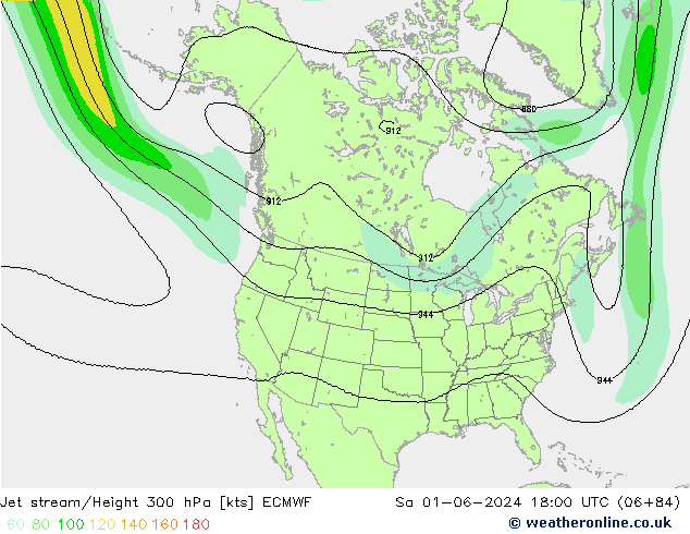 джет ECMWF сб 01.06.2024 18 UTC