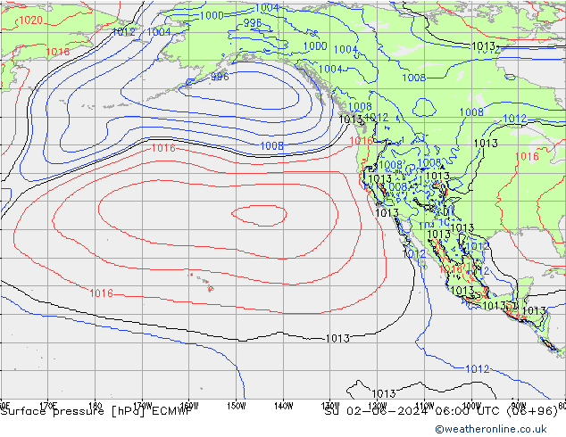 Bodendruck ECMWF So 02.06.2024 06 UTC