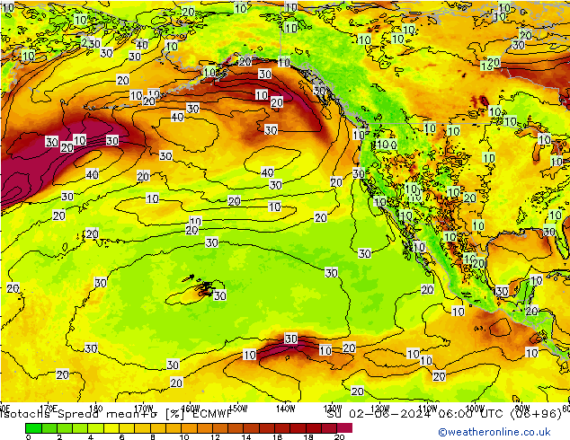 Isotachen Spread ECMWF So 02.06.2024 06 UTC