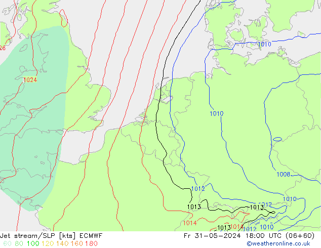 Courant-jet ECMWF ven 31.05.2024 18 UTC