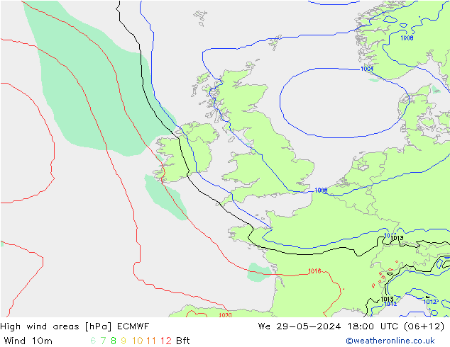 Windvelden ECMWF wo 29.05.2024 18 UTC