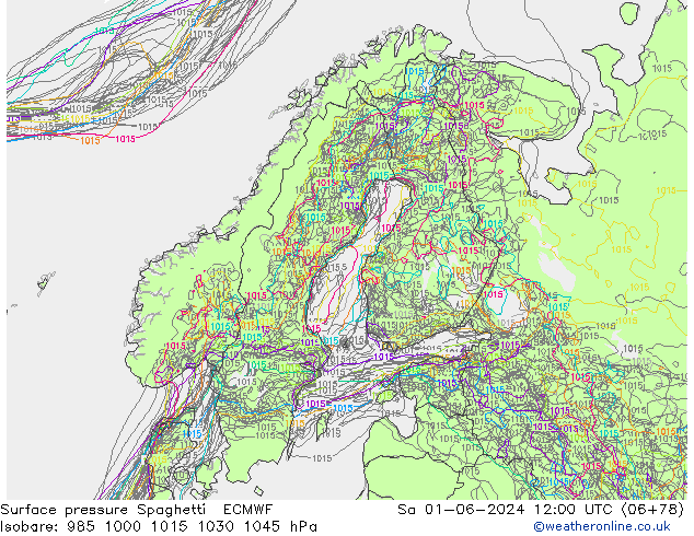     Spaghetti ECMWF  01.06.2024 12 UTC