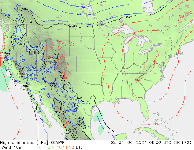 High wind areas ECMWF sab 01.06.2024 06 UTC