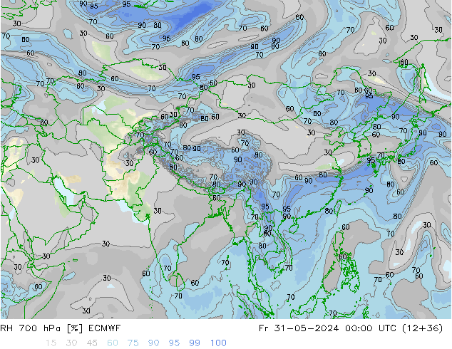 RV 700 hPa ECMWF vr 31.05.2024 00 UTC