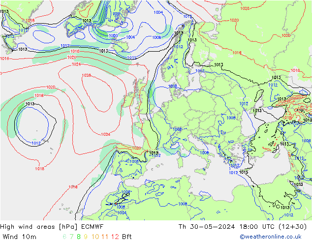Sturmfelder ECMWF Do 30.05.2024 18 UTC