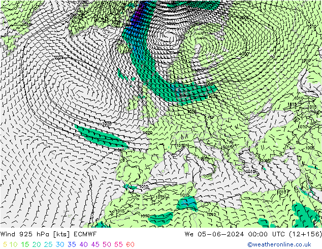  925 hPa ECMWF  05.06.2024 00 UTC