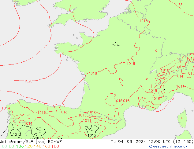 Courant-jet ECMWF mar 04.06.2024 18 UTC