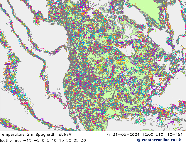     Spaghetti ECMWF  31.05.2024 12 UTC