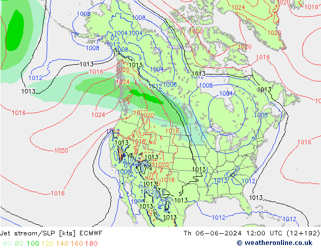 Courant-jet ECMWF jeu 06.06.2024 12 UTC