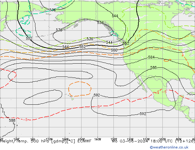 Géop./Temp. 500 hPa ECMWF lun 03.06.2024 18 UTC