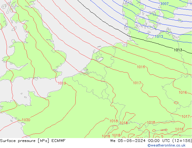 приземное давление ECMWF ср 05.06.2024 00 UTC