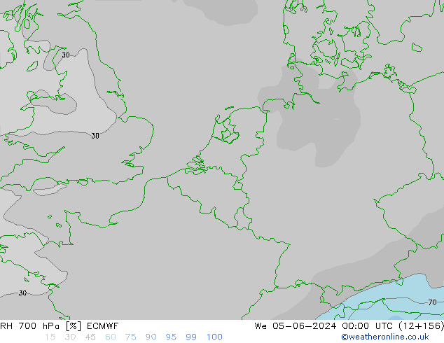 RH 700 hPa ECMWF We 05.06.2024 00 UTC