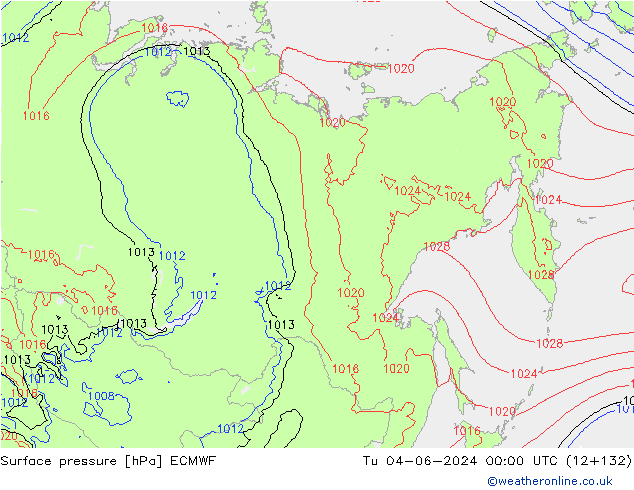 pression de l'air ECMWF mar 04.06.2024 00 UTC