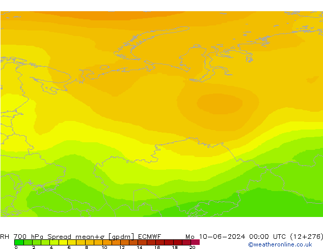 RV 700 hPa Spread ECMWF ma 10.06.2024 00 UTC