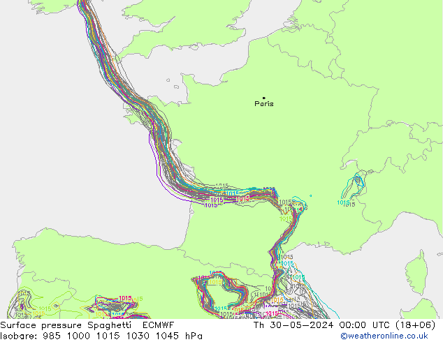     Spaghetti ECMWF  30.05.2024 00 UTC
