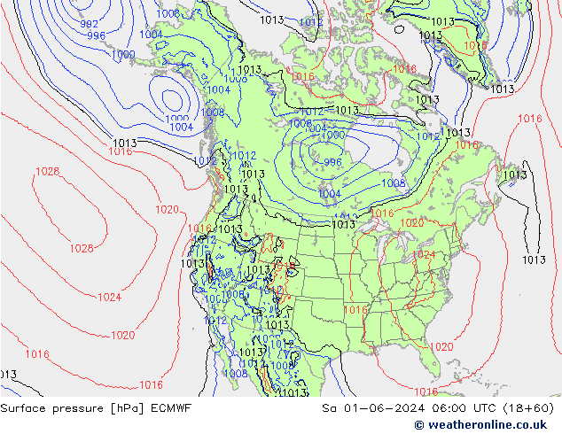 Yer basıncı ECMWF Cts 01.06.2024 06 UTC