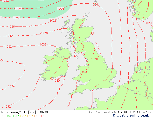 Courant-jet ECMWF sam 01.06.2024 18 UTC