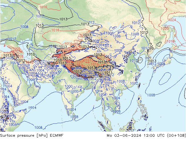 pression de l'air ECMWF lun 03.06.2024 12 UTC