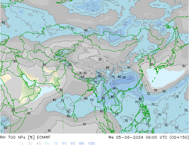 RV 700 hPa ECMWF wo 05.06.2024 06 UTC