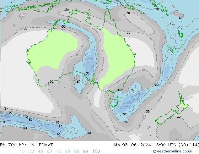 700 hPa Nispi Nem ECMWF Pzt 03.06.2024 18 UTC