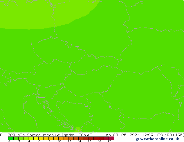 RH 700 hPa Spread ECMWF Mo 03.06.2024 12 UTC