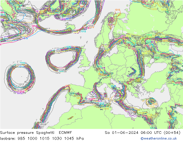     Spaghetti ECMWF  01.06.2024 06 UTC