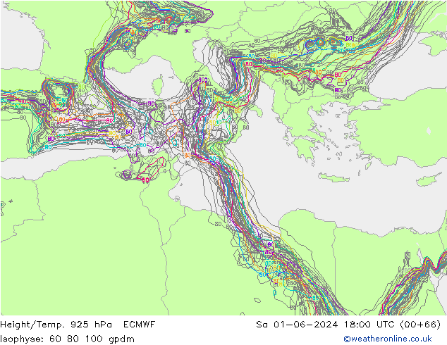 Height/Temp. 925 hPa ECMWF  01.06.2024 18 UTC