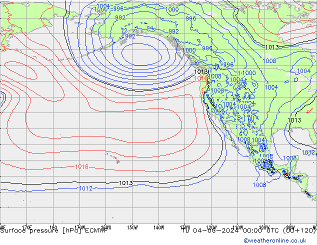 pression de l'air ECMWF mar 04.06.2024 00 UTC