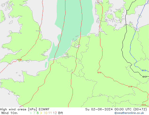 Windvelden ECMWF zo 02.06.2024 00 UTC