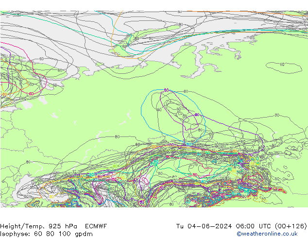 Geop./Temp. 925 hPa ECMWF mar 04.06.2024 06 UTC