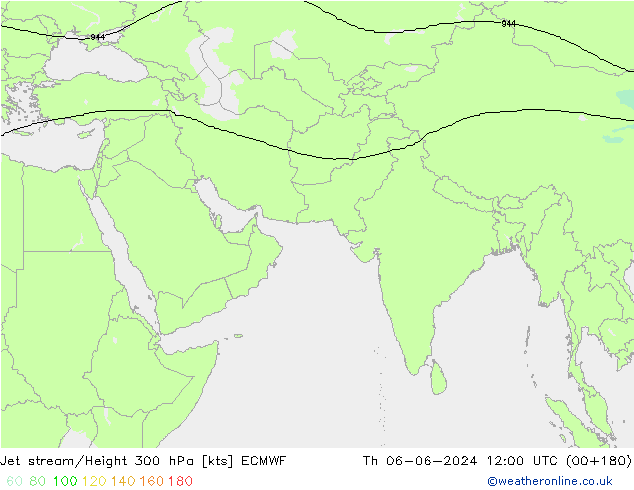 Straalstroom ECMWF do 06.06.2024 12 UTC