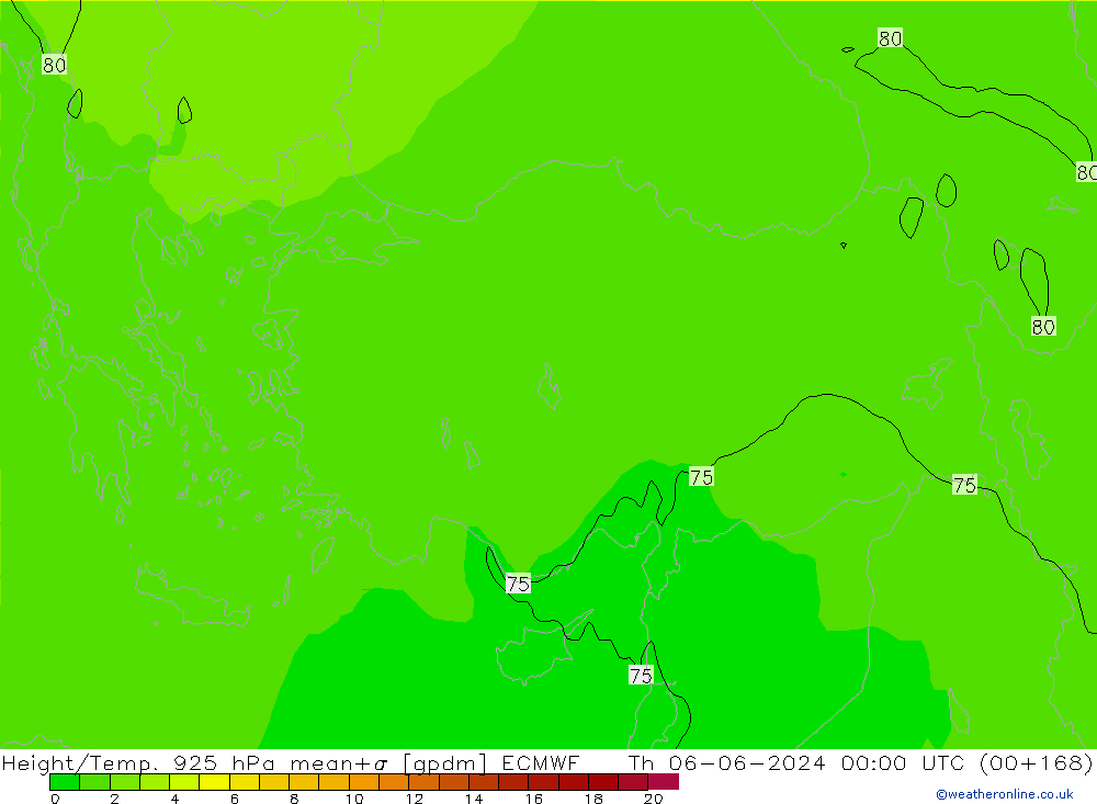 Height/Temp. 925 hPa ECMWF  06.06.2024 00 UTC