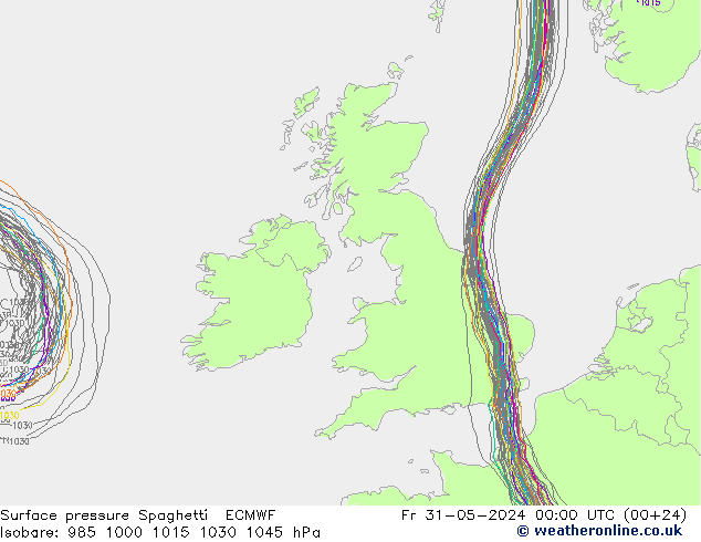     Spaghetti ECMWF  31.05.2024 00 UTC