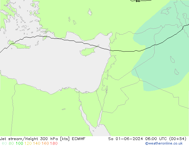 Straalstroom ECMWF za 01.06.2024 06 UTC