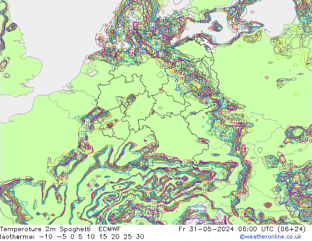     Spaghetti ECMWF  31.05.2024 06 UTC