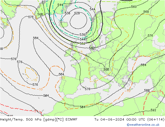 Geop./Temp. 500 hPa ECMWF mar 04.06.2024 00 UTC