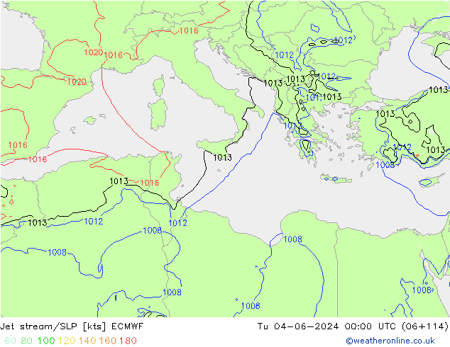 Courant-jet ECMWF mar 04.06.2024 00 UTC
