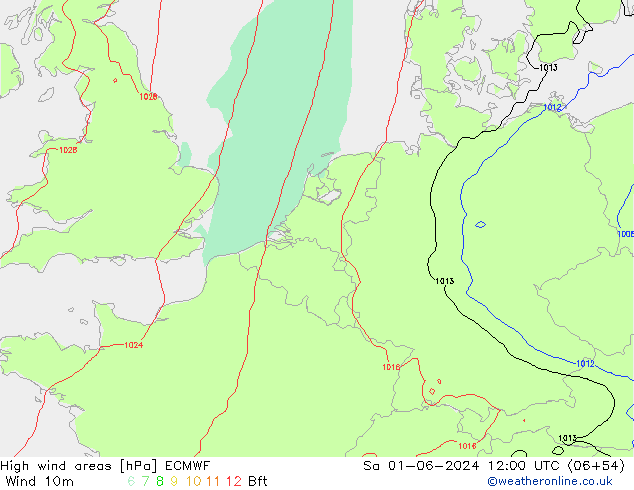 Sturmfelder ECMWF Sa 01.06.2024 12 UTC