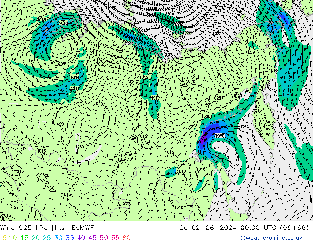  925 hPa ECMWF  02.06.2024 00 UTC