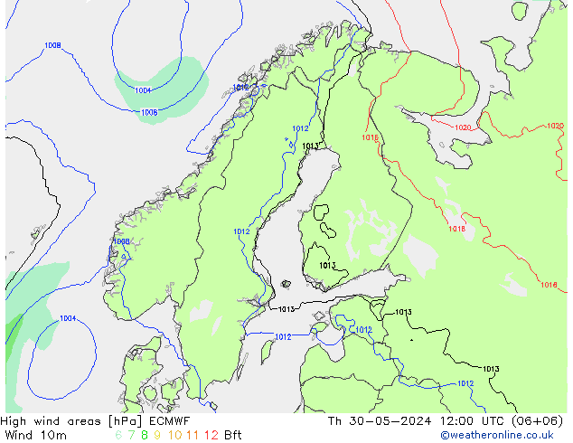 Sturmfelder ECMWF Do 30.05.2024 12 UTC
