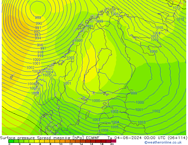     Spread ECMWF  04.06.2024 00 UTC